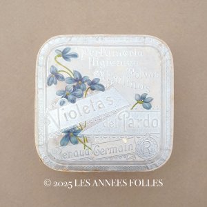 画像: アンティーク 菫のパウダーボックス VIOLETAS DEL PARDO - RENAUD GERMAIN -