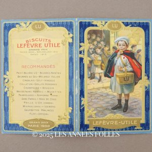 画像: 1914年 アンティーク『LU』カレンダーのカルネ - LEFEVRE-UTILE -