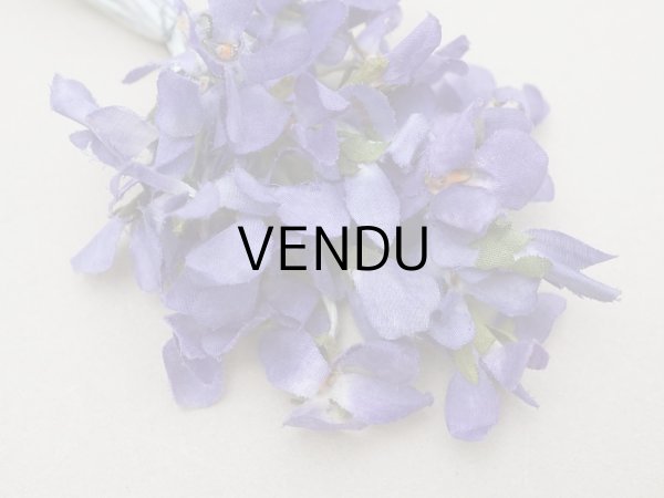 画像3: アンティーク 菫の布花 シルク製 22輪 (3)