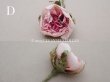 画像6: アンティーク 小さな薔薇の布花  パウダーピンク ピース売り クウォーターロゼット咲き (6)