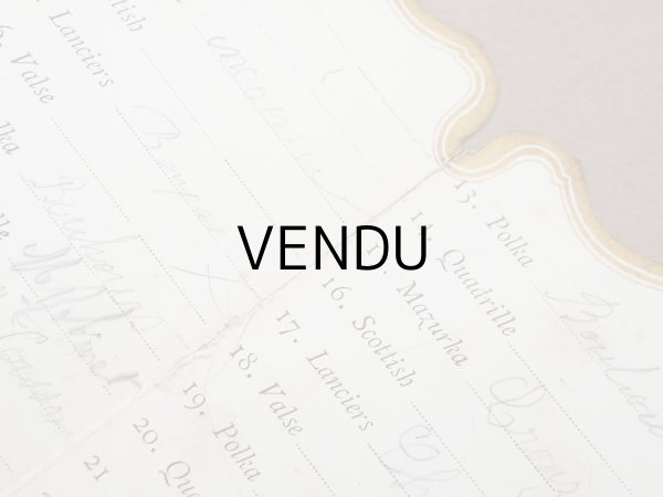 画像6: 1891年 アンティーク 舞踏会の手帳 ハープ型 カルネ・ド・バル LUNDI 9 FEVRIER 1914 (6)