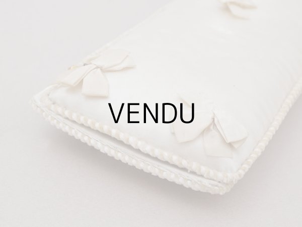 画像11: 1900年頃 アンティーク シルクサテンのボックス オフホワイト (11)