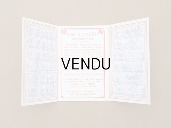 画像3: 1924年 アンティーク『LU』カレンダー付き ビスケットのカタログ- LEFEVRE-UTILE - (3)