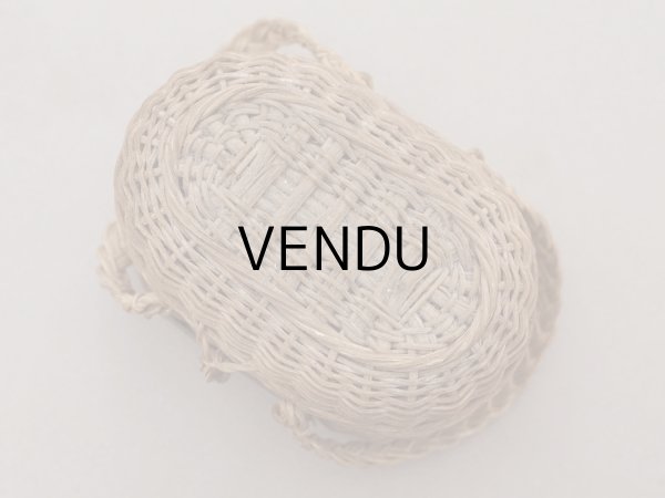 画像5: アンティーク ドール用 パニエ LOURDES ルルドの泉のプレート付 (5)