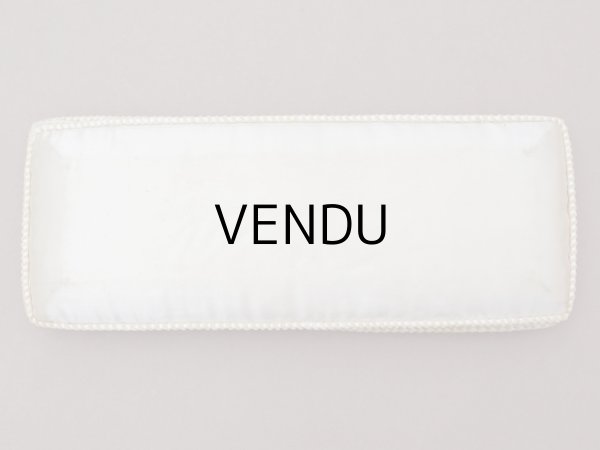 画像6: 1900年頃 アンティーク シルクサテンのボックス オフホワイト (6)