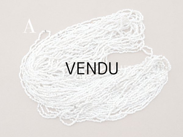 画像3: アンティーク シードビーズ グレイッシュホワイト ガラスビーズ  (3)