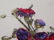 画像6: アンティーク 薔薇の布花 大きなブーケ クウォーターロゼット咲き (6)