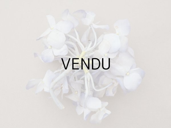 画像3: アンティーク 紫陽花の布花 淡い青紫  (3)