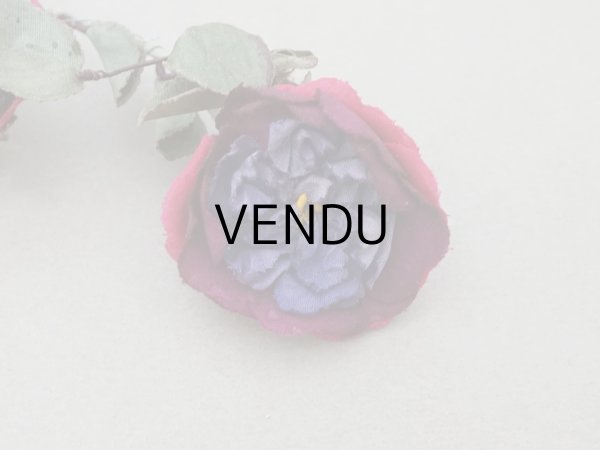 画像4: アンティーク 薔薇の布花 クウォーターロゼット咲き (4)