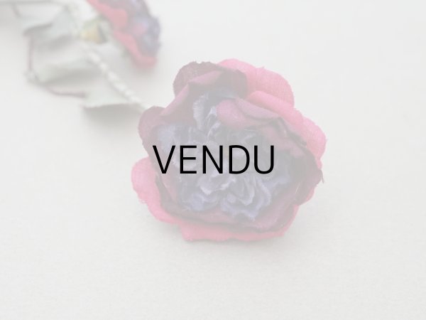 画像10: アンティーク 薔薇の布花 クウォーターロゼット咲き (10)