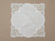 画像4: 【セール対象外】【クーポン対象外】19世紀 アンティーク ポワンドガーズ 結婚式のハンカチ【 ポワン・ド・ガーズ 】 (4)