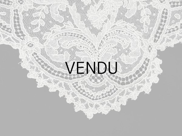 画像10: 【セール対象外】【クーポン対象外】アンティーク アランソンレース 結婚式のハンカチ【ポワン・ダランソン】 (10)