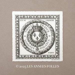 画像: アンティーク パフュームラベル 百合の紋章&王冠 VIEILLE FRANCE - LORENZY PALANCA -