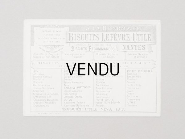 画像2: 19世紀末 アンティーク LU クロモ BISCUIT - LEFEVRE-UTILE.NANTES - (2)