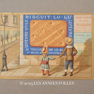 画像: 19世紀末 アンティーク LU クロモ BISCUIT - LEFEVRE-UTILE.NANTES -