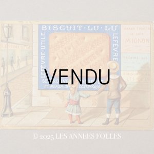 画像: 19世紀末 アンティーク LU クロモ BISCUIT - LEFEVRE-UTILE.NANTES -