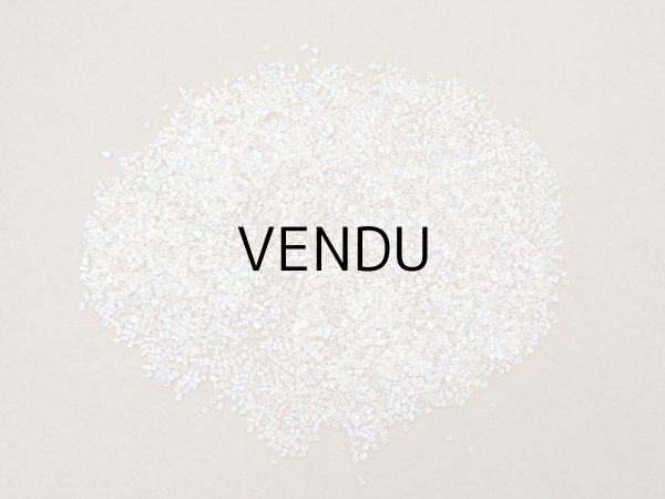 画像2: アンティーク オーロラ加工 ライン入り シードビーズ ガラス製 45g (2)