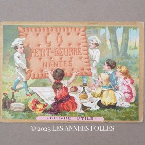 画像: 19世紀末 アンティーク LU クロモ LE VERITABLE PETIT-BEURRE - LEFEVRE-UTILE.NANTES -