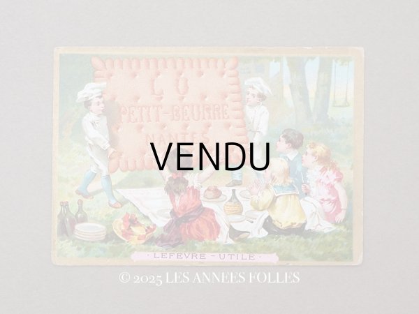画像1: 19世紀末 アンティーク LU クロモ LE VERITABLE PETIT-BEURRE - LEFEVRE-UTILE.NANTES - (1)