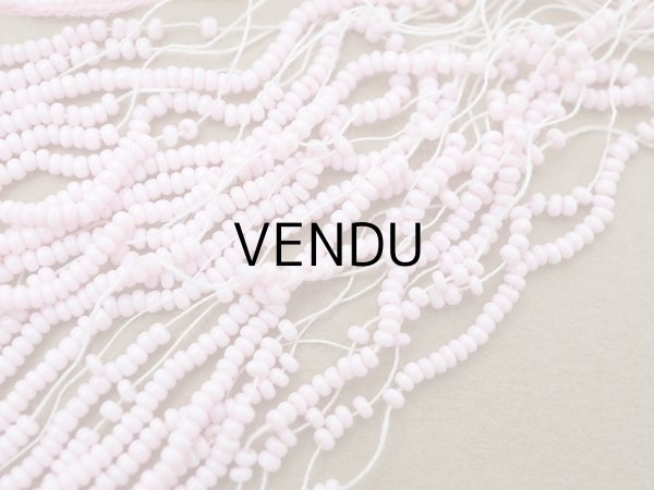 画像3: アンティーク シードビーズ ベビーピンク 1cm=10粒 73g キャビアビーズ マイクロビーズ (3)