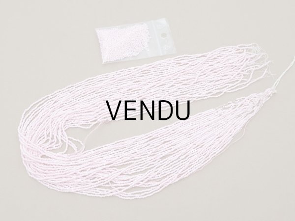 画像2: アンティーク シードビーズ ベビーピンク 1cm=10粒 73g キャビアビーズ マイクロビーズ (2)