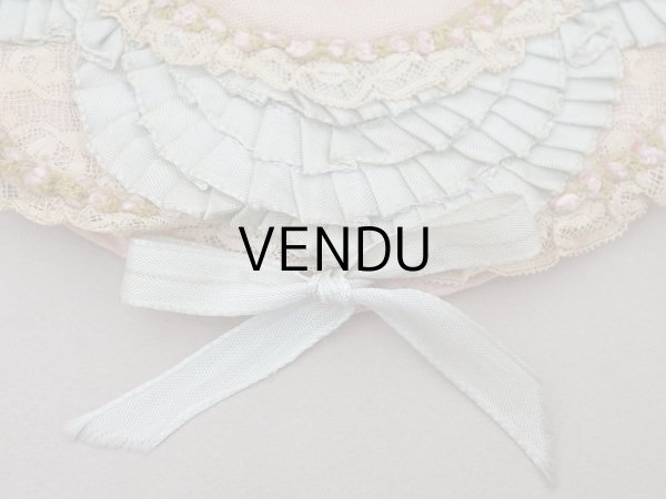 画像3: アンティーク ロココトリム＆プリーツ ハンキーケース (3)