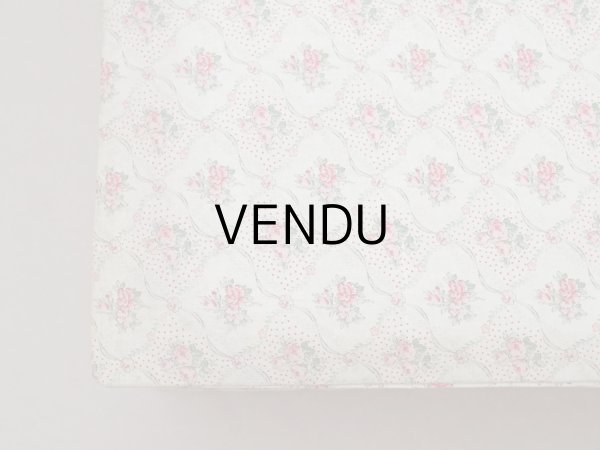 画像5: アンティーク ピンクの薔薇模様 大きなカルトナージュボックス  54.3×31.3×13.6cm (5)