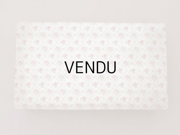 画像3: アンティーク ピンクの薔薇模様 大きなカルトナージュボックス  54.3×31.3×13.6cm (3)