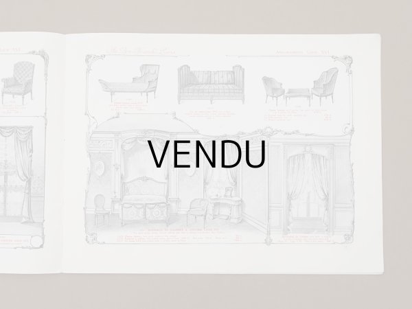 画像8: アンティーク ボンマルシェ インテリア 家具のカタログ  ALBUM DES AMEUBLEMENTS - AU BON MARCHE - (8)