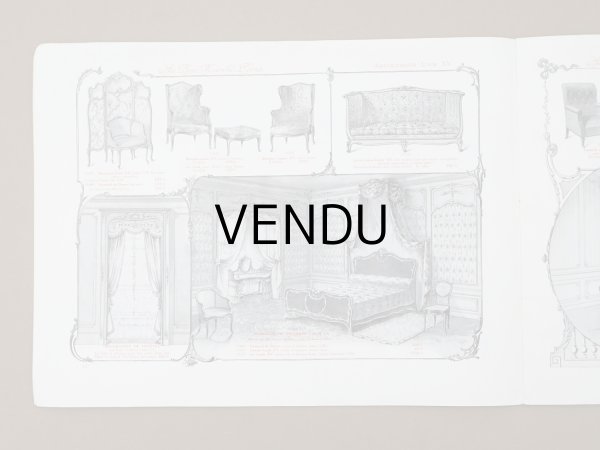 画像7: アンティーク ボンマルシェ インテリア 家具のカタログ  ALBUM DES AMEUBLEMENTS - AU BON MARCHE - (7)