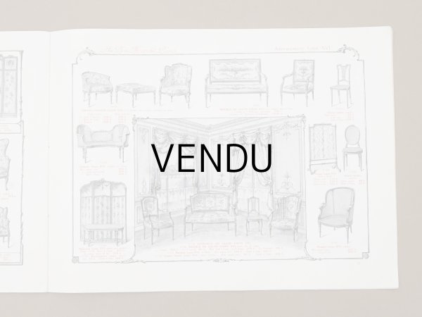 画像14: アンティーク ボンマルシェ インテリア 家具のカタログ  ALBUM DES AMEUBLEMENTS - AU BON MARCHE - (14)
