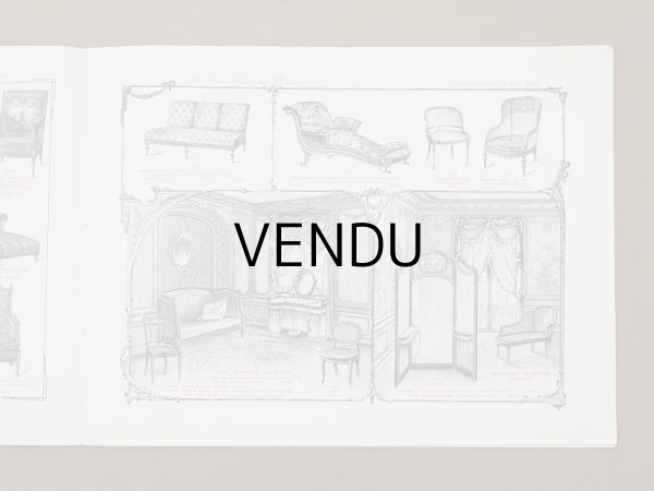 画像9: アンティーク ボンマルシェ インテリア 家具のカタログ  ALBUM DES AMEUBLEMENTS - AU BON MARCHE - (9)