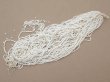 画像2: アンティーク ガラス製 サティネビーズ オフホワイト 1cm=4粒 (2)