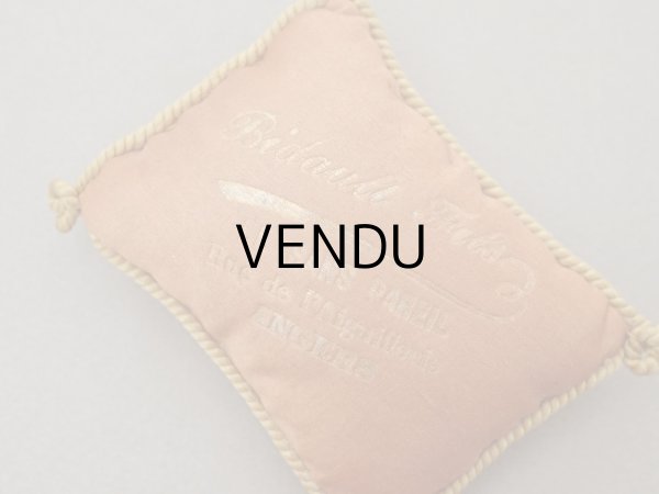 画像3: アンティーク  シルク製 小さなクッション  - BIDAULT FILS - (3)