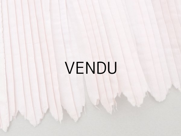 画像8: 19世紀末 アンティーク  ベビーピンク シルク製プリーツ ドレスの裾  2m 幅14cm (8)