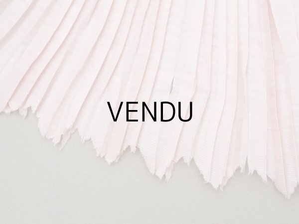 画像14: 19世紀末 アンティーク  ベビーピンク シルク製プリーツ ドレスの裾  2m 幅14cm (14)