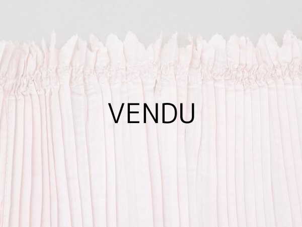 画像12: 19世紀末 アンティーク  ベビーピンク シルク製プリーツ ドレスの裾  2m 幅14cm (12)