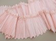 画像5: 19世紀末 アンティーク  ベビーピンク シルク製プリーツ ドレスの裾  2m 幅14cm (5)