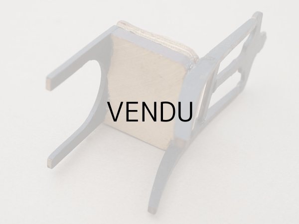 画像6: 19世紀 アンティーク ミニョネット用 チェア 十字架付き ドール用 家具 教会 (6)