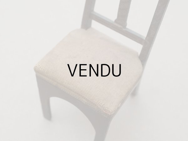 画像5: 19世紀 アンティーク ミニョネット用 チェア 十字架付き ドール用 家具 教会 (5)