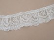 画像7: 19世紀末 アンティーク ポワンドガーズのボーダー ニードルレース  3.8m 8cm幅 花とリーフのガーランド 【ポワン・ド・ガーズ】  (7)