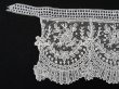 画像14: 19世紀末 アンティーク ポワンドガーズのボーダー ニードルレース  3.8m 8cm幅 花とリーフのガーランド 【ポワン・ド・ガーズ】  (14)