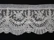 画像17: 19世紀末 アンティーク ポワンドガーズのボーダー ニードルレース  3.8m 8cm幅 花とリーフのガーランド 【ポワン・ド・ガーズ】  (17)