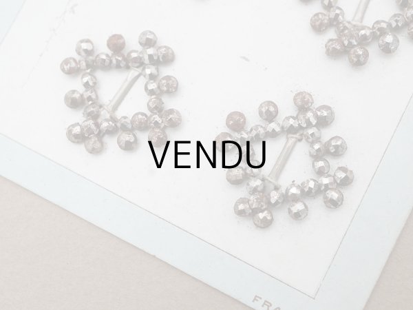 画像5: アンティーク とても小さなバックル 6点セット ドール用＆シューズ用 スチール製 (5)