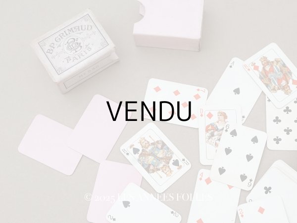画像1: アンティーク 小さなトランプ - B.P. GRIMAUD PARIS - (1)