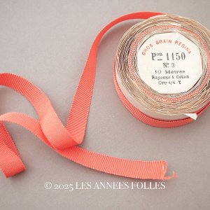 画像: アンティーク グログランリボン ピーチオレンジ 5.6m 1.5cm幅 PON 1150 N 3 COL 786  