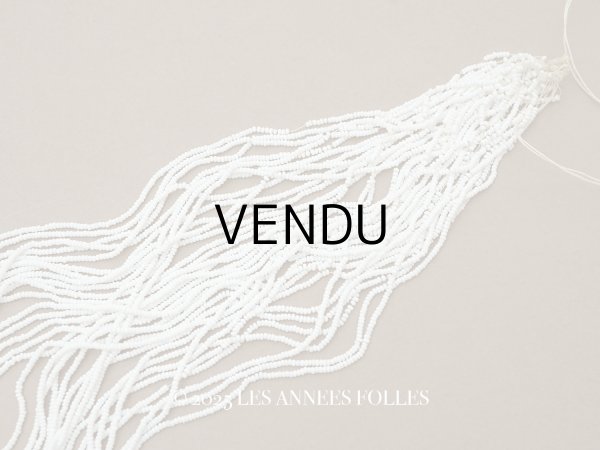 画像1: アンティーク シードビーズ ホワイト 1cm=11粒 81〜91g キャビアビーズ マイクロビーズ (1)