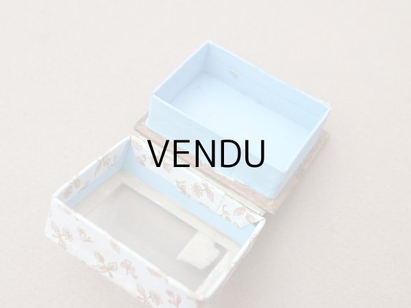 画像7: アンティーク とても小さなエパングルケース ガラスの蓋の紙箱 - GRANDES MAGASINS DU PRINTEMPS - (7)