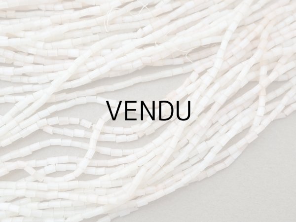 画像12: アンティーク ガラス製 サティネビーズ パウダーピンク 1cm=4粒 (12)