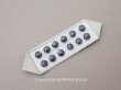 画像1: アンティーク マザーオブパール製 極小 ボタン 6mm 12ピース シェルボタン チャコールグレー (1)